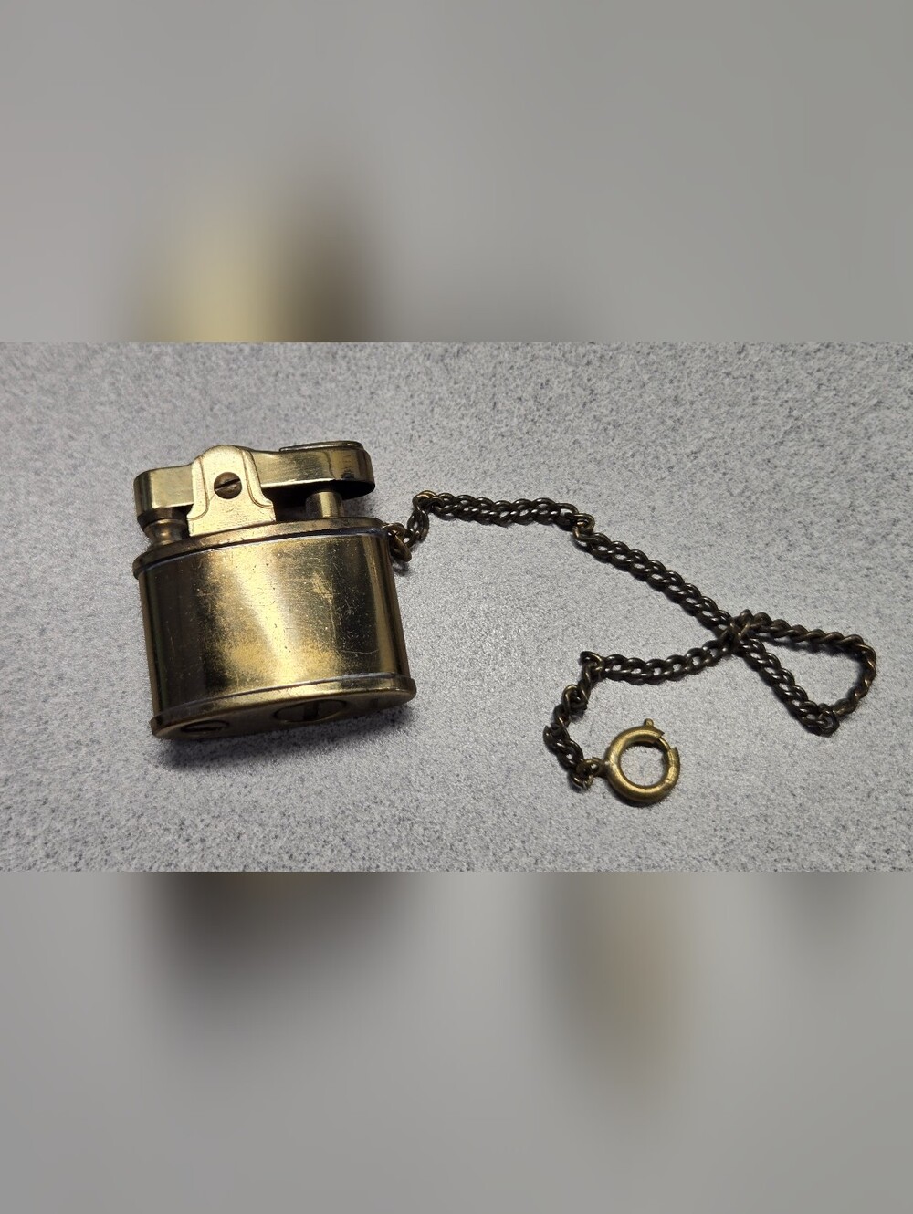 Vintage Brass Pocket / watch fob Lighter Made in Japan